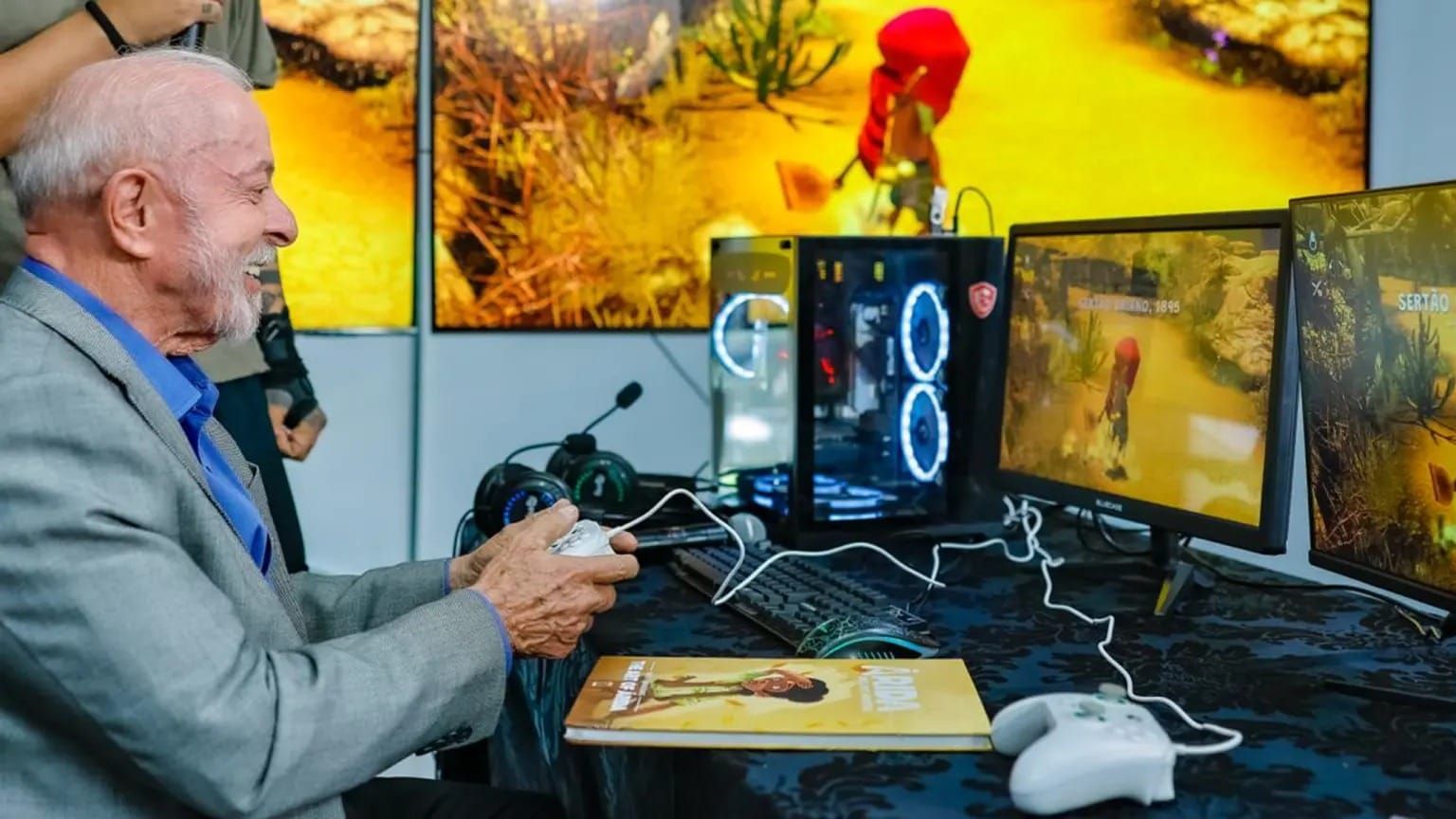 Lula Joga Game Baiano Pouco Antes De Assinar a Regulamenta&ccedil;&atilde;o Do Marco Legal Dos Jogos Eletr&ocirc;nicos