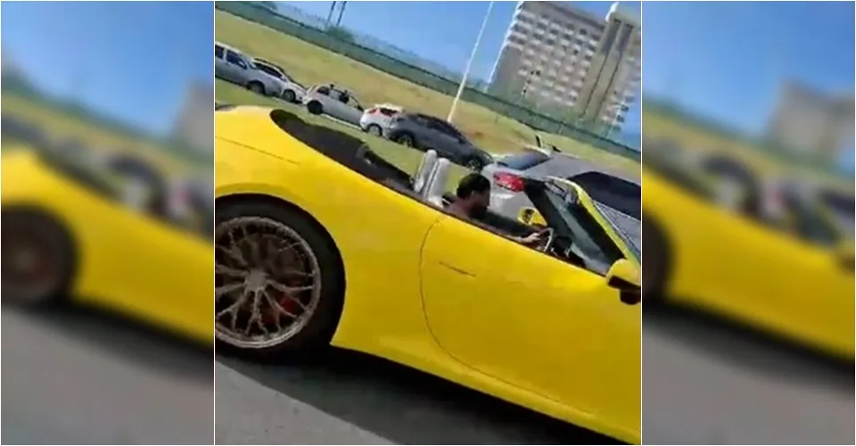 Pablo é visto dirigindo Porsche que pode custar até R$ 2 milhões em Salvador