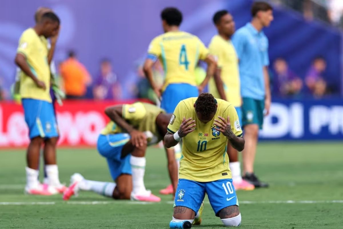Sem protagonismo, Neymar ainda marcou de p&ecirc;nalti na derrota frente &agrave; Noruega. Foto: Reprodu&ccedil;&atilde;o | Fifa.Com Noruega