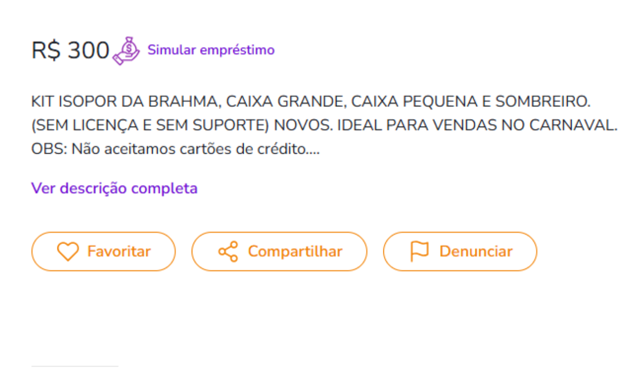 Anúncio de licença em sites de venda. Foto: Web | Aratu On