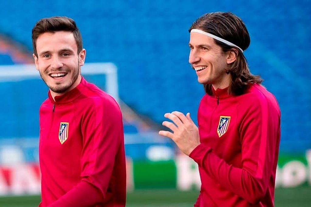 Saúl Ñiguez atuou ao lado de Filipe Luís, treinador do Flamengo, durante quatro temporadas, entre 2015 e 2019. Foto: Instagram