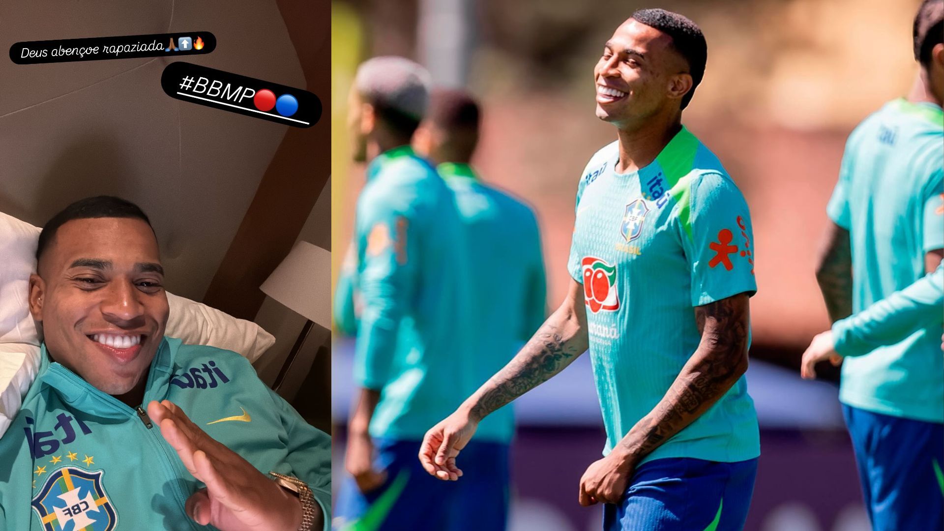 Jean Lucas foi convocado por Ancellotti para defender a Seleção Brasileira contra o Chile | Fotos: reprodução/Instagram