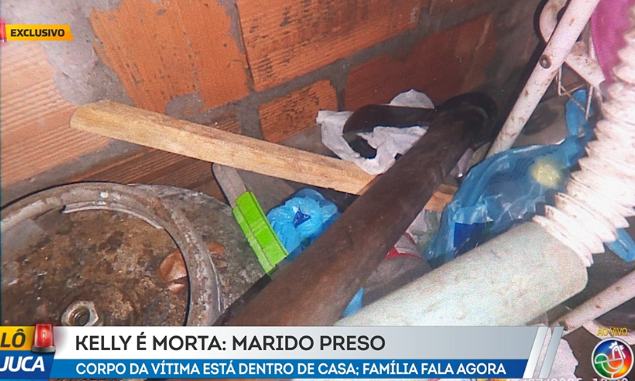 Arma usada no crime de feminicídio. Foto: TV Aratu