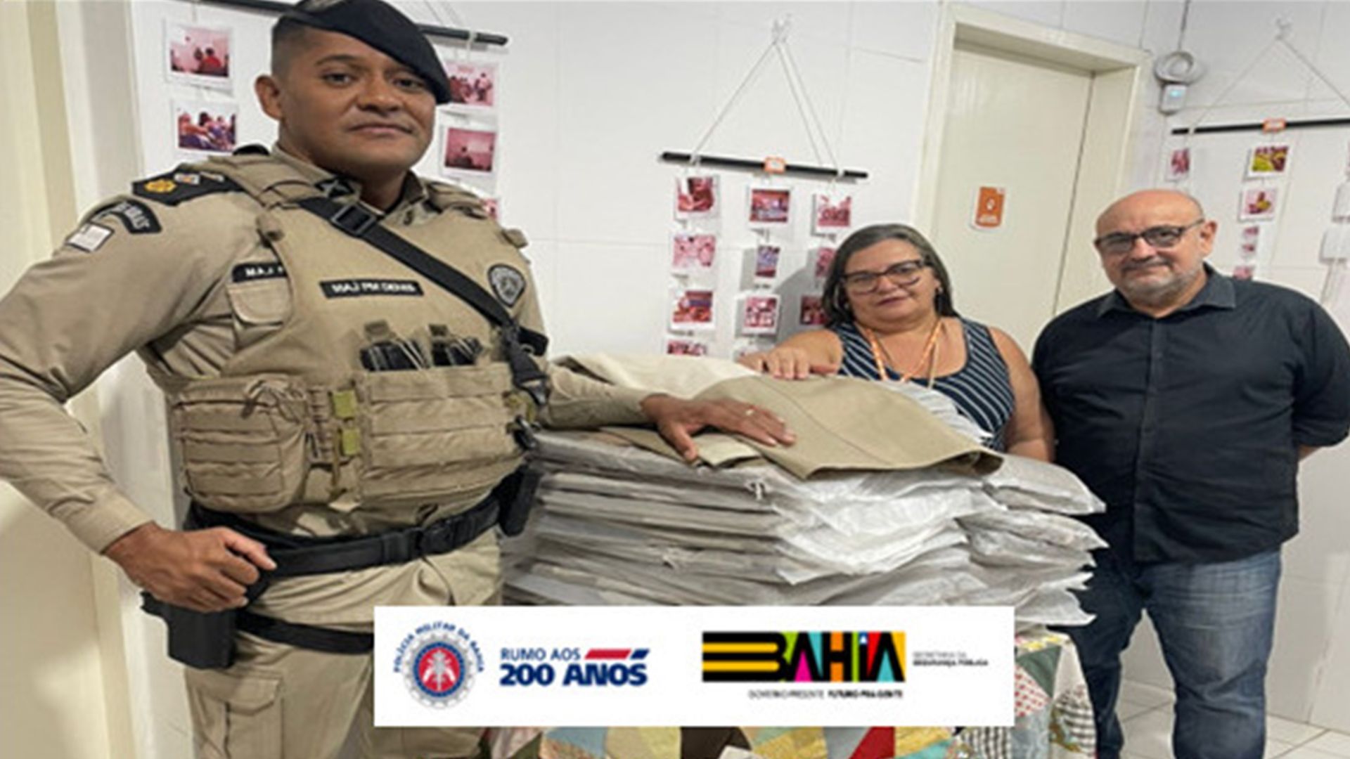 Campanha do Agasalho da PMBA segue até 20 de junho | Foto: PMBA