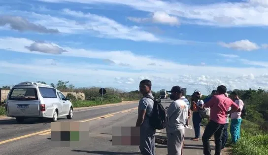 Acidente na BR-101, trecho de Cruz das Almas, deixa uma pessoa morta e outra ferida