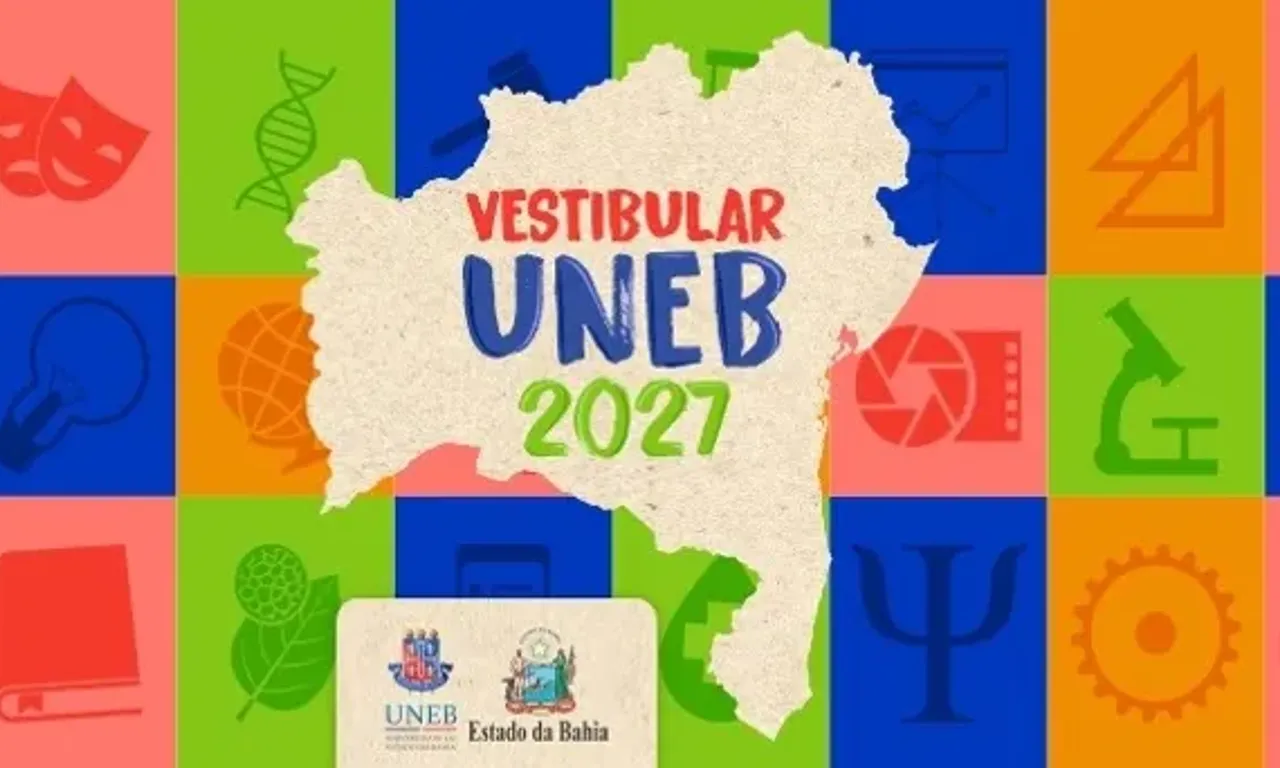 UNEB prorroga prazo de inscri&ccedil;&otilde;es para o Vestibular 2027. Ao todo, est&atilde;o sendo oferecidas 5.497 vagas em cursos de gradua&ccedil;&atilde;o presencial. Foto: Divulga&ccedil;&atilde;o