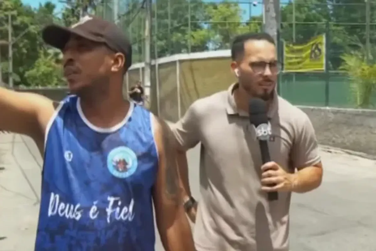 Suspeito ajuda na na busca por Thamiris. Foto: Reprodu&ccedil;&atilde;o | TV Aratu