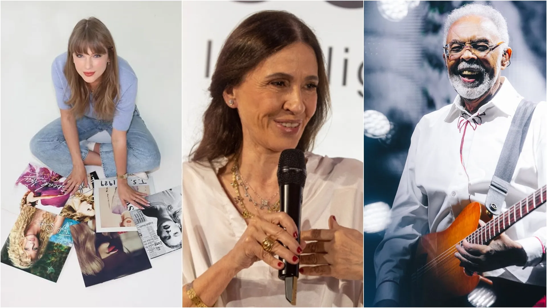 Taylor Swift, Flora Gil e Gilberto Gil