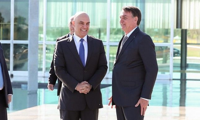 Jair Bolsonaro e Alexandre de Moraes | Foto: Marcos Corrêa/PR