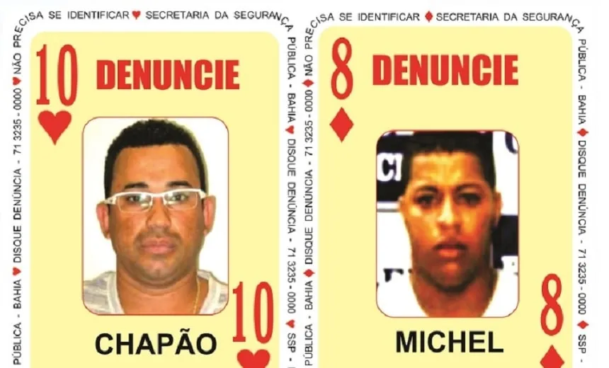 Envolvidos em latrocínio do policial militar ‘Fortuna’ entram para o “Baralho do Crime”