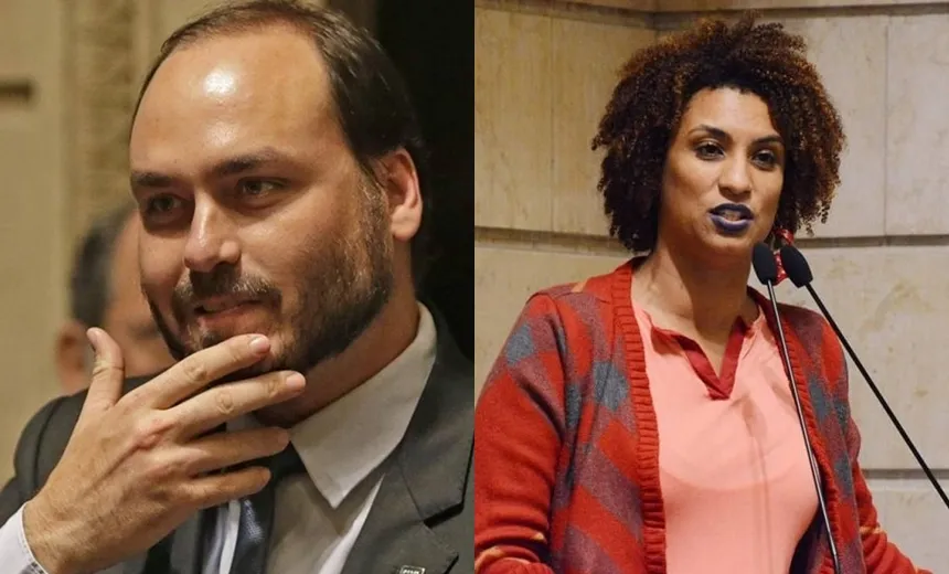 Carlos publica supostas ligações feitas pelo porteiro para família Bolsonaro no dia da morte de Marielle; veja