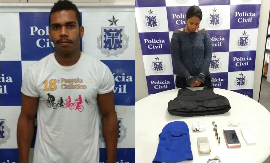 JEQUIÉ: Suspeito de envolvimento em tentativas de homicídio e mulher com drogas são presos