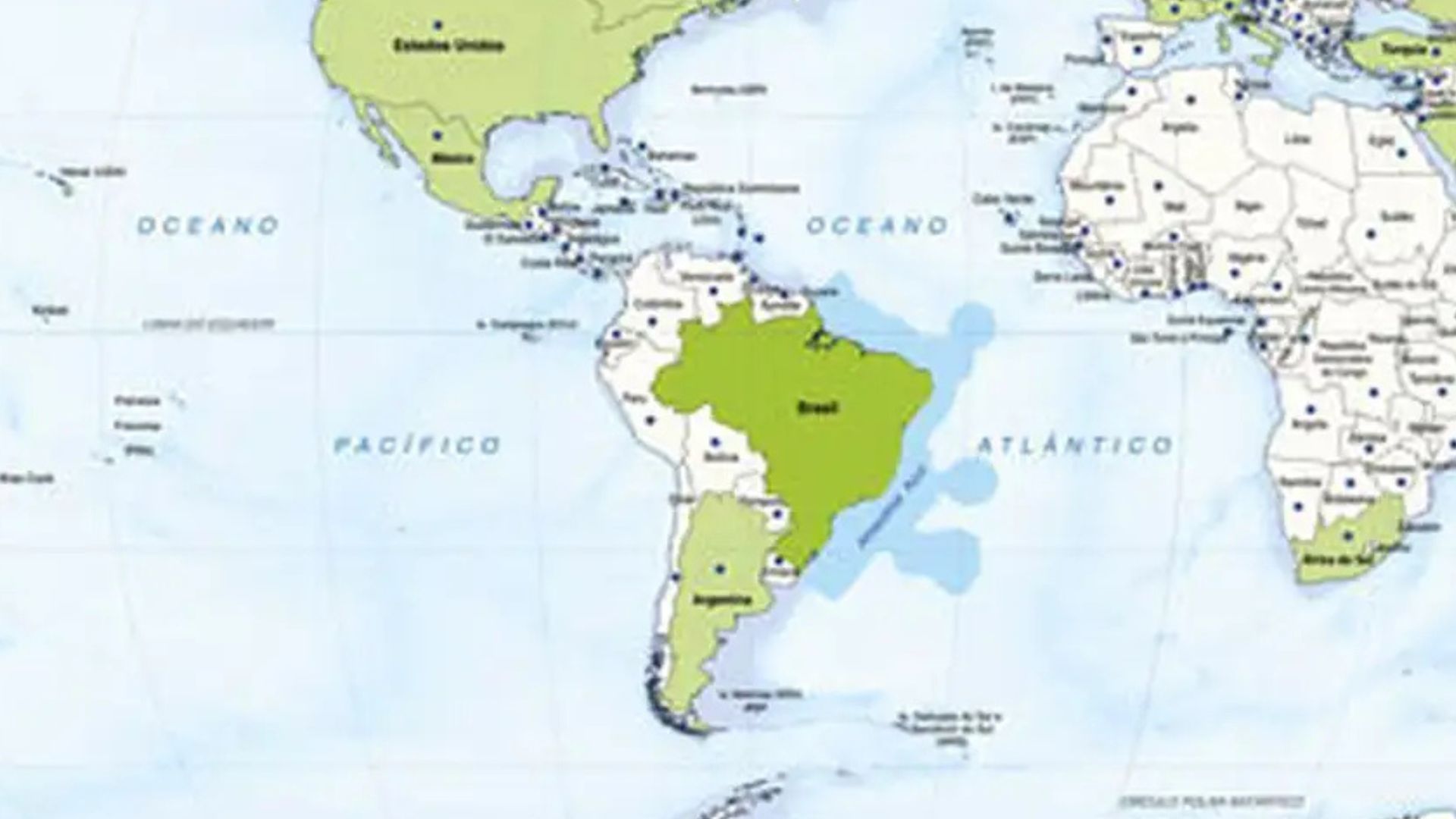 Mapa do Brasil atual; Foto: IBGE