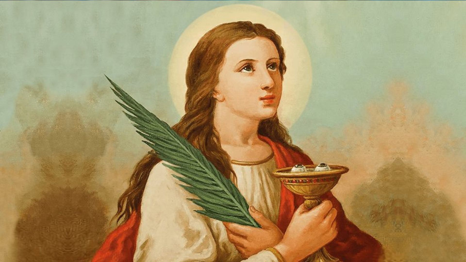 Fiéis homenageiam Santa Luzia. Foto: Ilustração