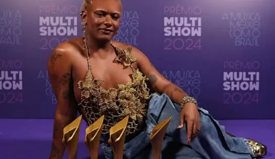 Liniker se consagra em noite do Prêmio Multishow: 'Agradeço por ser ouvida'
