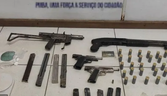 Em Pirajá, PM prende traficante com armas que seriam usadas para atacar criminosos do Rio Sena 