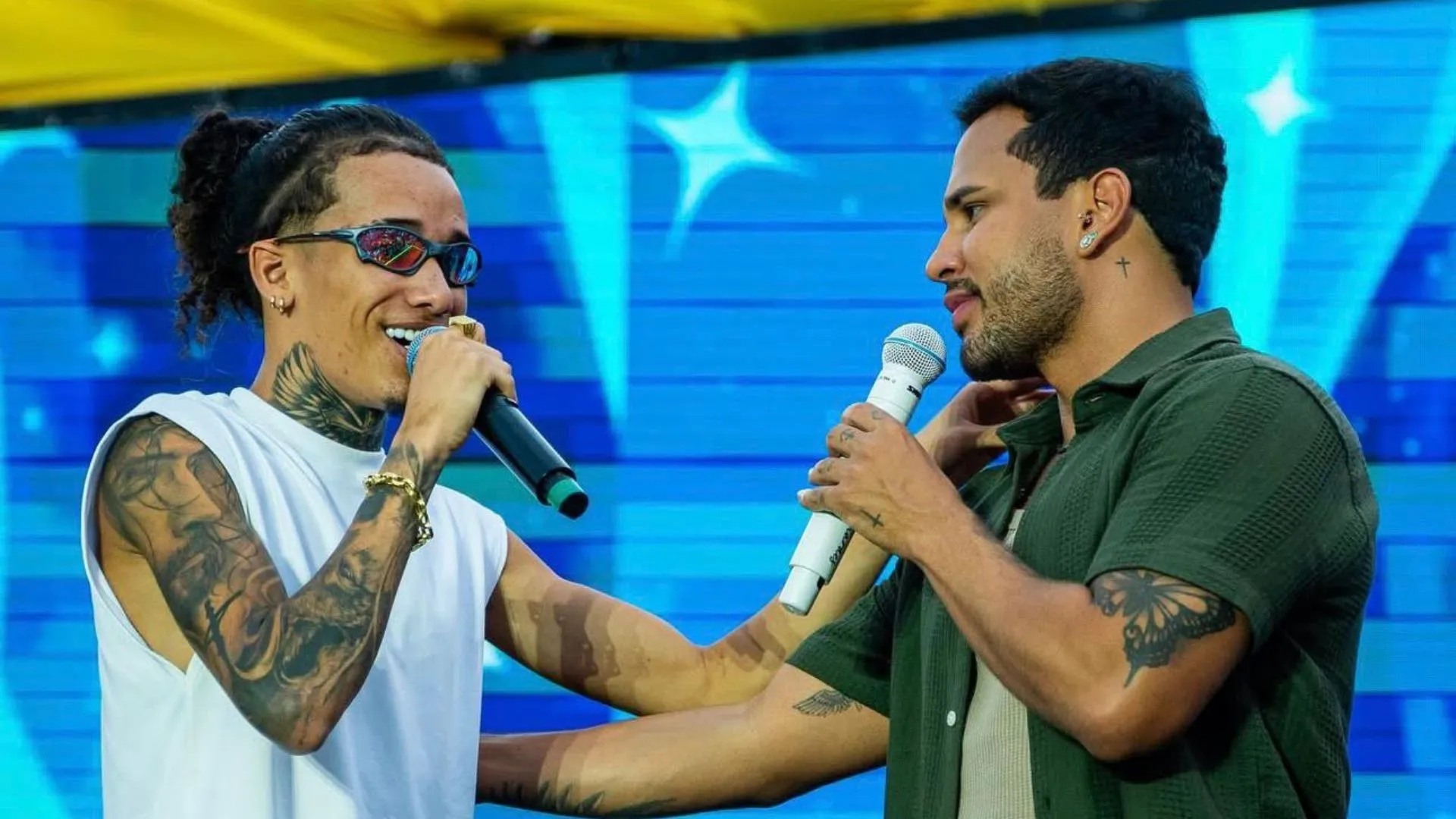 Theuzinho e Lucas Guimarães animaram o programa Eita Lucas em Salvador