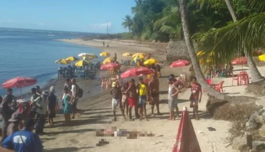 Homem é executado em praia no Sul da Bahia e vídeo mostra desespero de banhistas