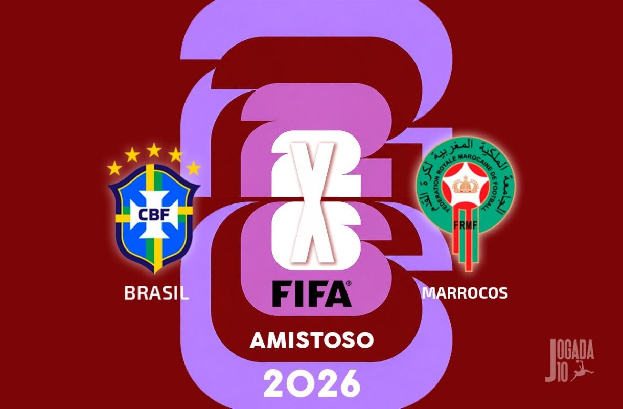 Brasil x Marrocos. Foto: Jogada 10