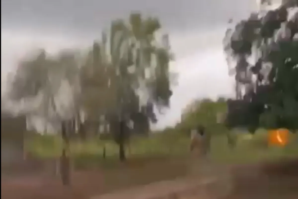 VÍDEO: Homem escapa de ser atingido por raio após cavalo recuar 