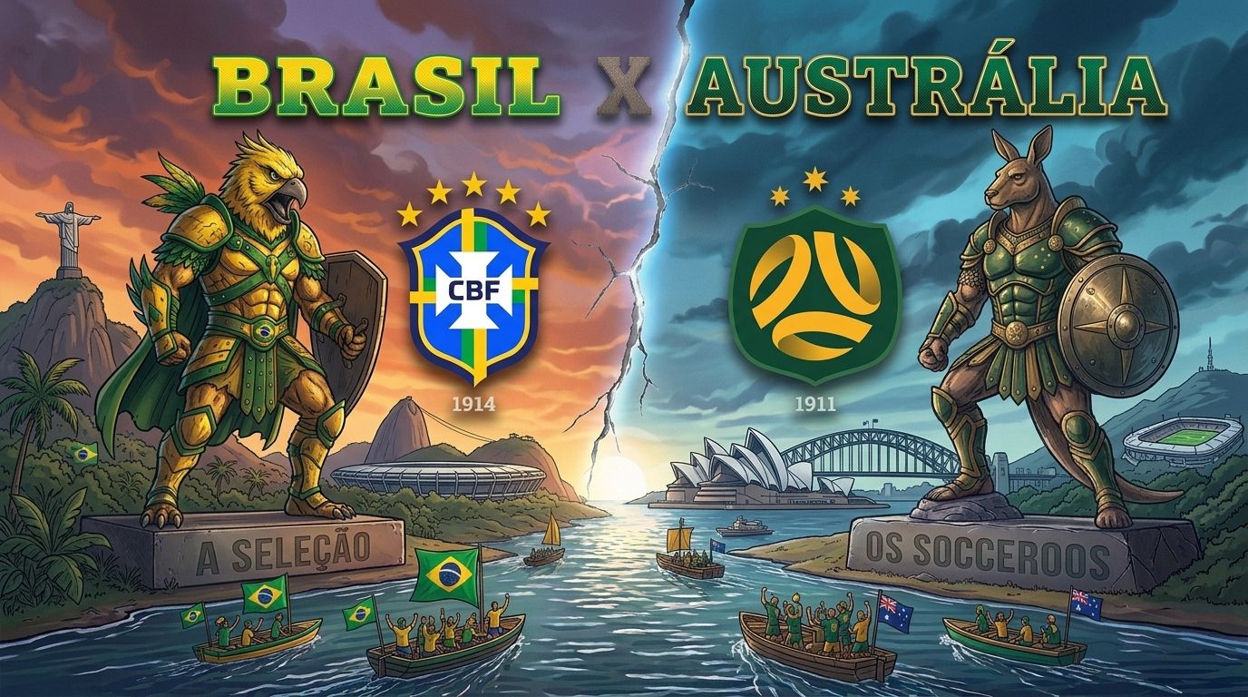 Brasil x Austrália: veja onde assistir e detalhes sobre o primeiro amistoso da Seleção pós-Copa. Foto: Imagem gerada por IA