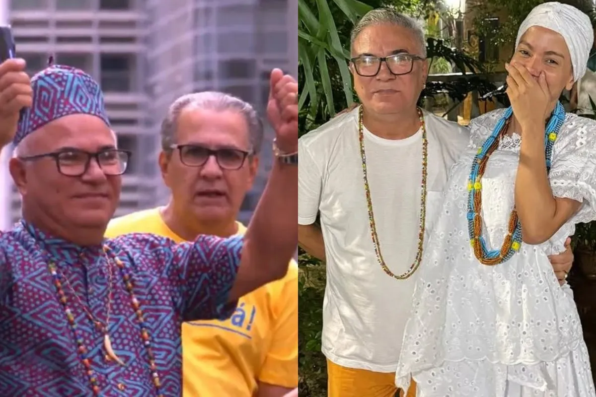 Pai de santo de Anitta surpreende ao aparecer em ato pró-Bolsonaro