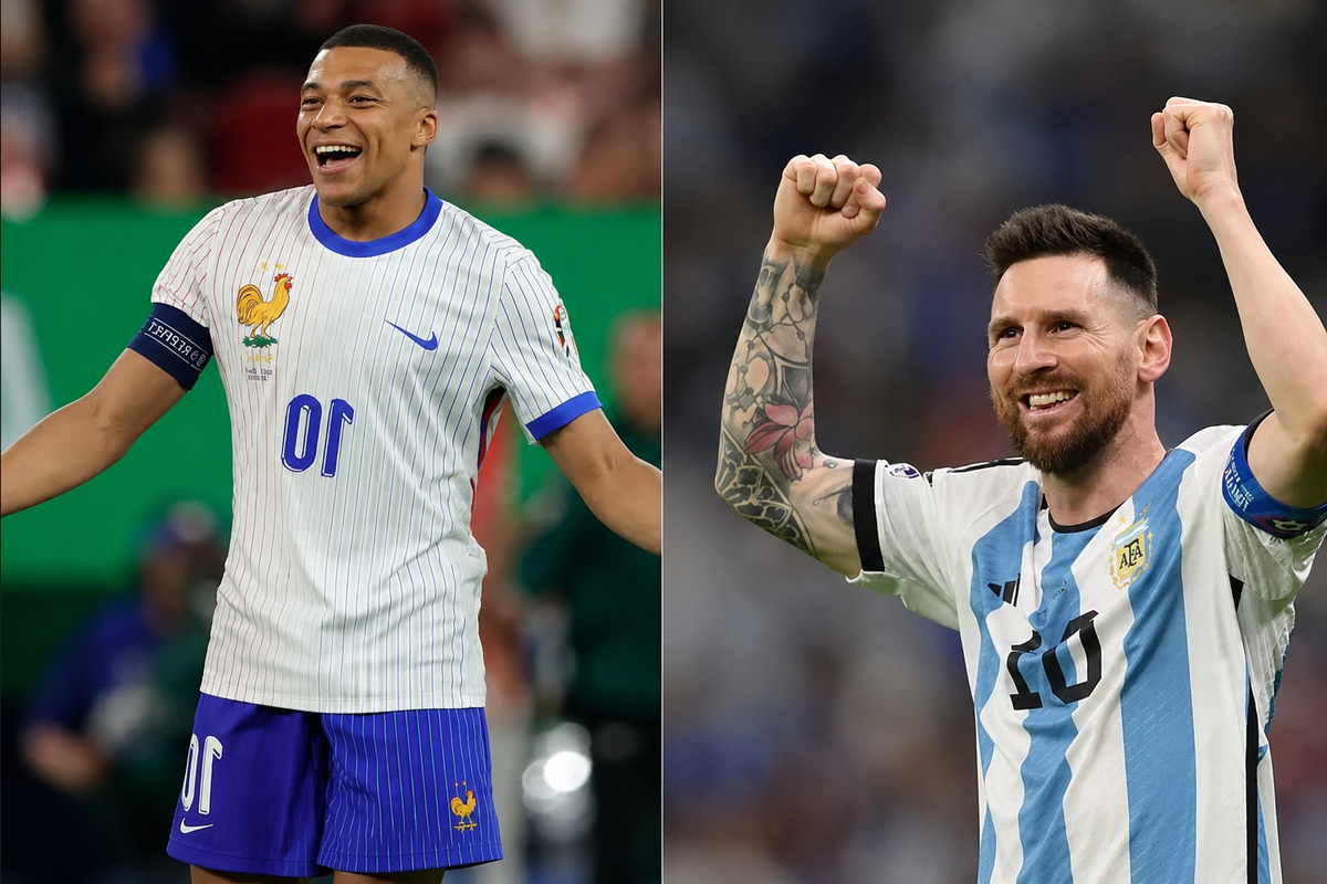 Mbappé e Messi são destaques de França e Argentina. Foto: Reprodução | Fifa