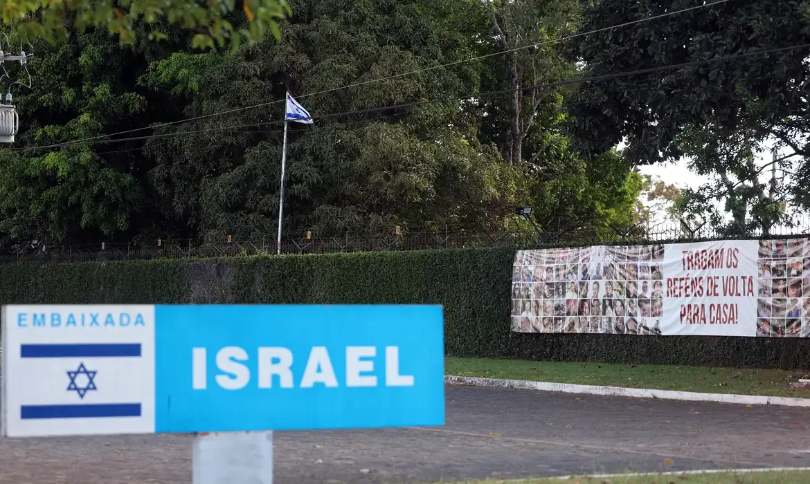 Embaixada de Israel em Brasília. Foto: José Cruz / Agência Brasil