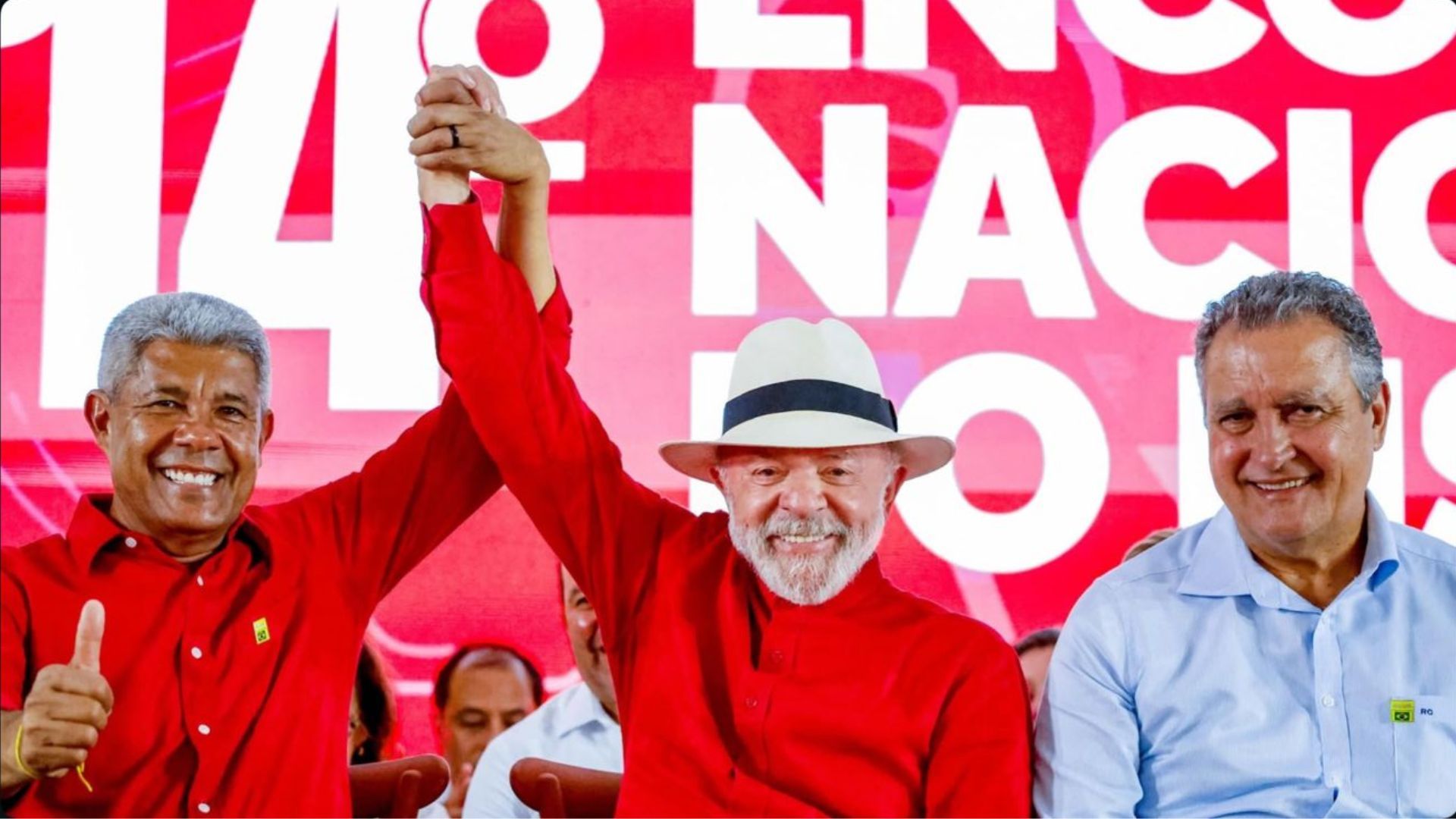 Jer&ocirc;nimo Rodrigues, Lula e Rui Costa em Salvador | Foto: Ricardo Stuckert 