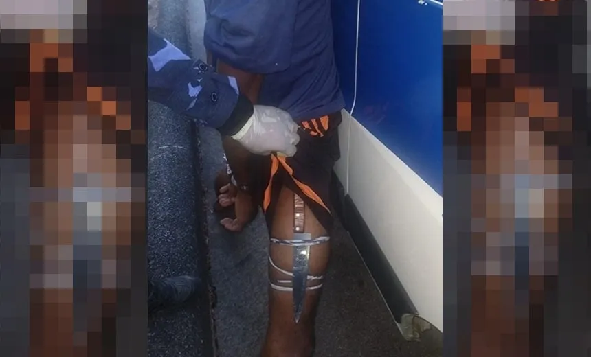 Homens são presos com “peixeira” após assalto contra turista no Campo Grande
