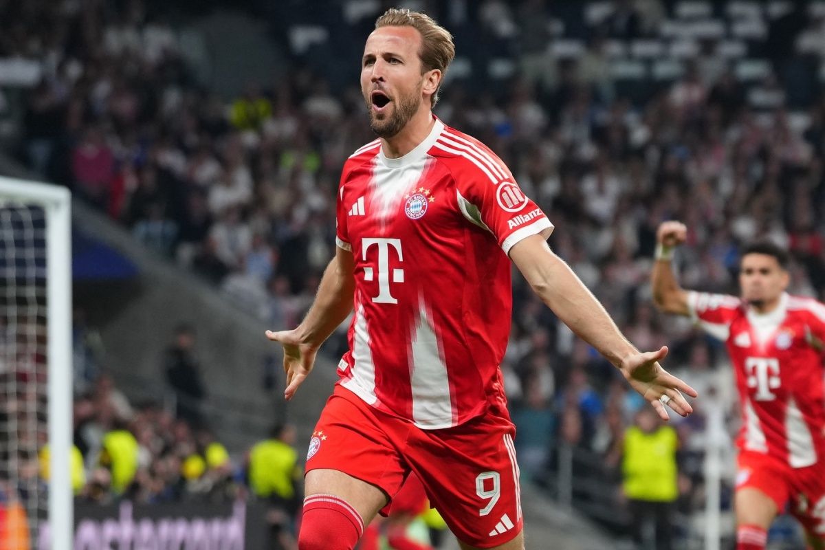 Com o brasileiro Igor Thiago na lista de goleadores da temporada, o ingl&ecirc;s Harry Kane ganhou o pr&ecirc;mio Chuteira de Ouro ap&oacute;s marcar 36 gols . Foto: Redes Sociais 