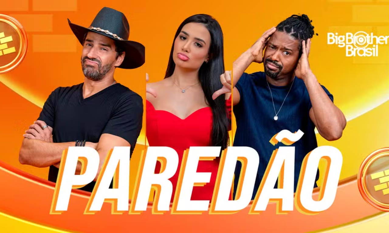 BBB 26: Alberto Cowboy, Jordana e Leandro formam 11º Paredão.Foto: Reprodução / TV Globo