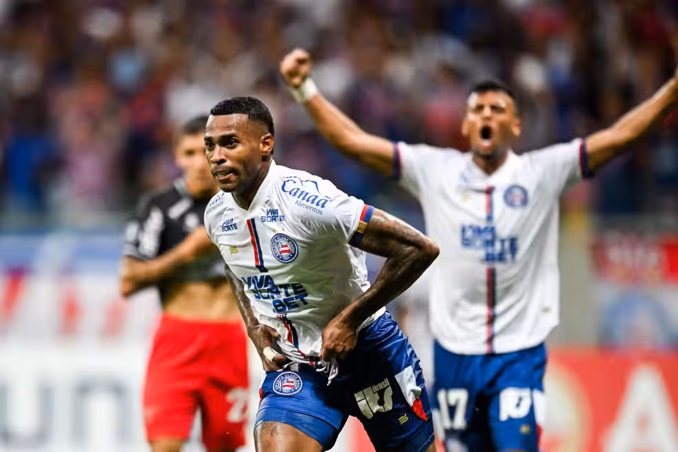 Bahia vence Boston RIver e se garante na fase de grupos da Libertadores. Foto: Divulgação/Conmebom
