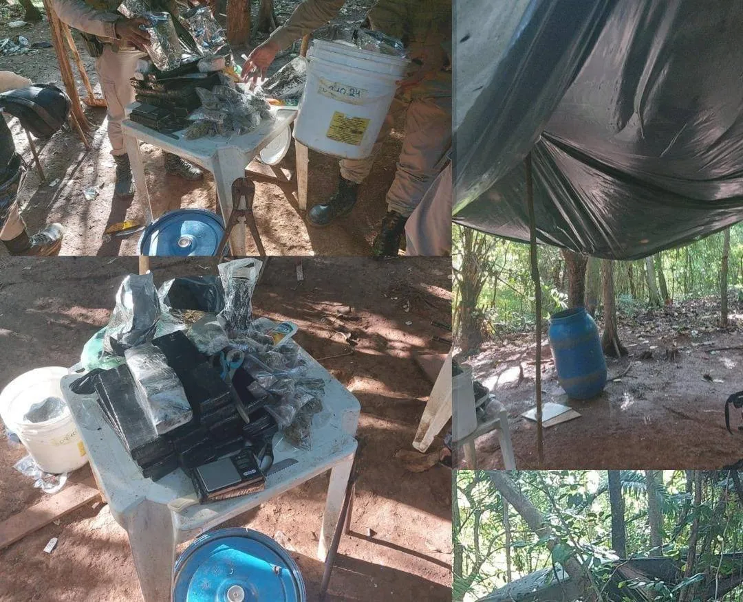 PM desmonta acampamento e apreende 20 kg de maconha em Brotas