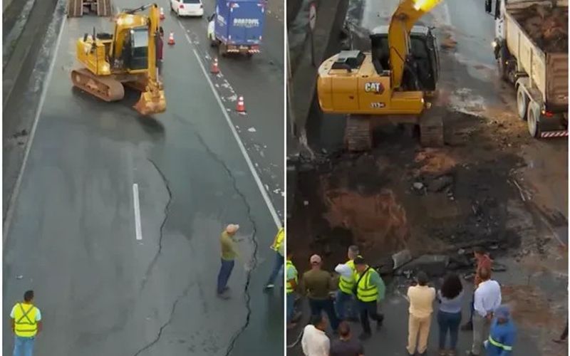 Quem trafega pela BR-324 deve acompanhar as atualiza&ccedil;&otilde;es sobre interdi&ccedil;&otilde;es e obras, j&aacute; que o fluxo de ve&iacute;culos pode sofrer altera&ccedil;&otilde;es conforme o andamento dos servi&ccedil;os de recupera&ccedil;&atilde;o/Foto: Tv Aratu&nbsp;