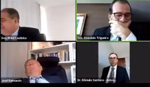 Procurador "tira um cochilo" durante sessão virtual e colegas sorriem da situação; assista