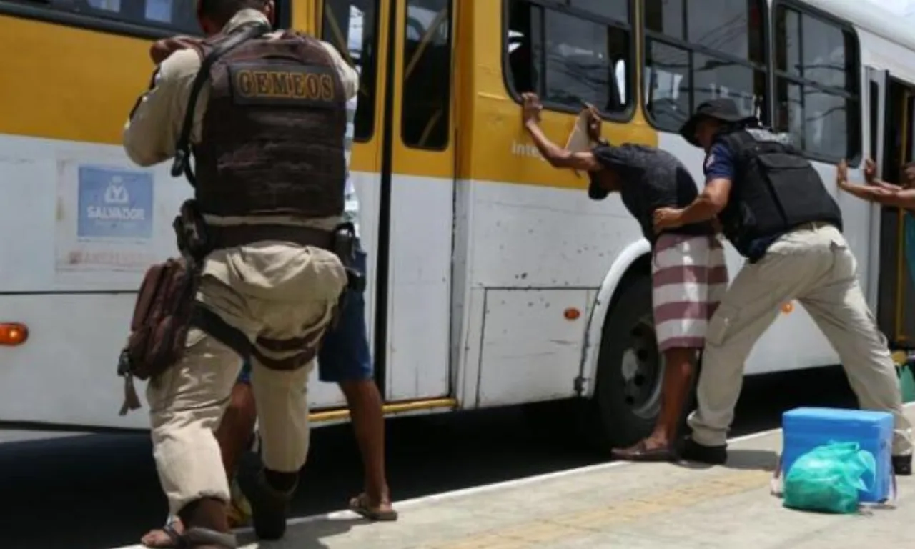 Entre os roubos de transporte público, 188 casos ocorreram em ônibus.Foto: Divulgação | SSP-BA
