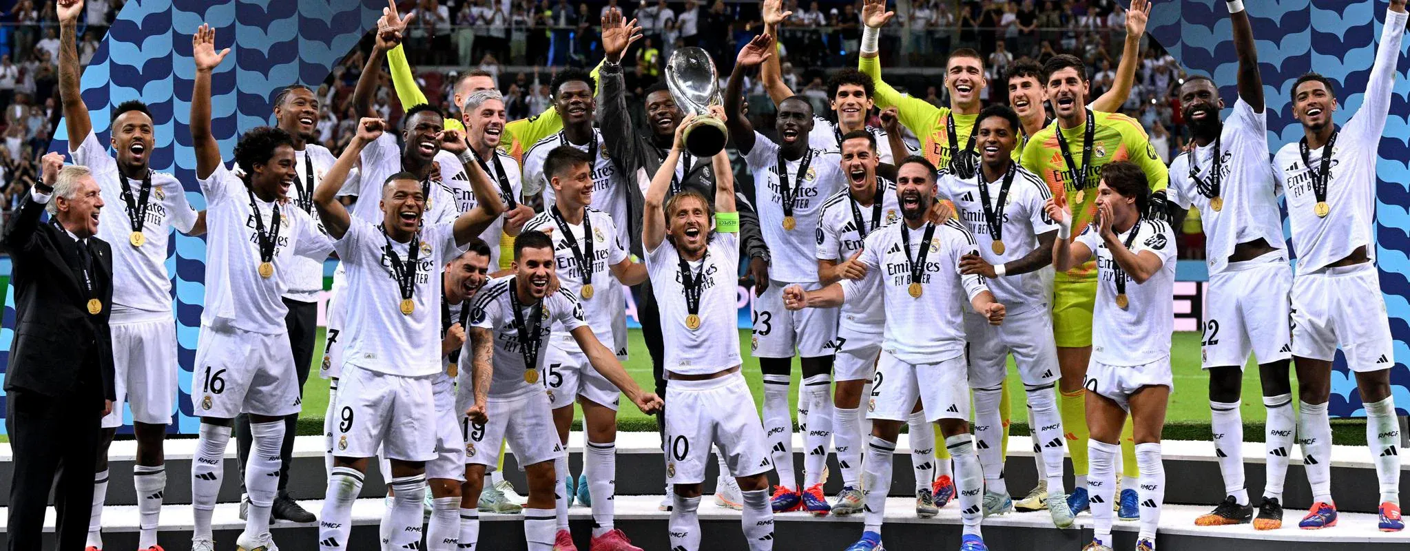 Com gol de Mbappé, Real Madrid vence Atalanta em decisão da Supercopa da Europa