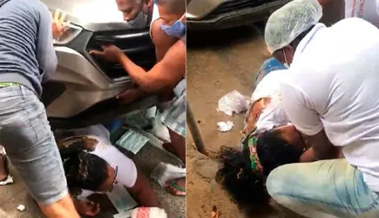 Motorista atropela agente de saúde em posto de vacinação drive-thru na Bahia; assista 