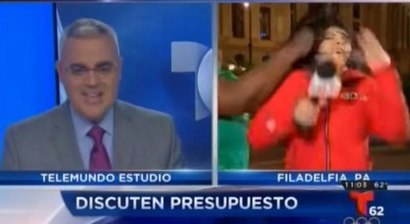 ‘NADA FAVORÁVEL’: Repórter leva puxão de cabelo e soco na cara em transmissão ao vivo