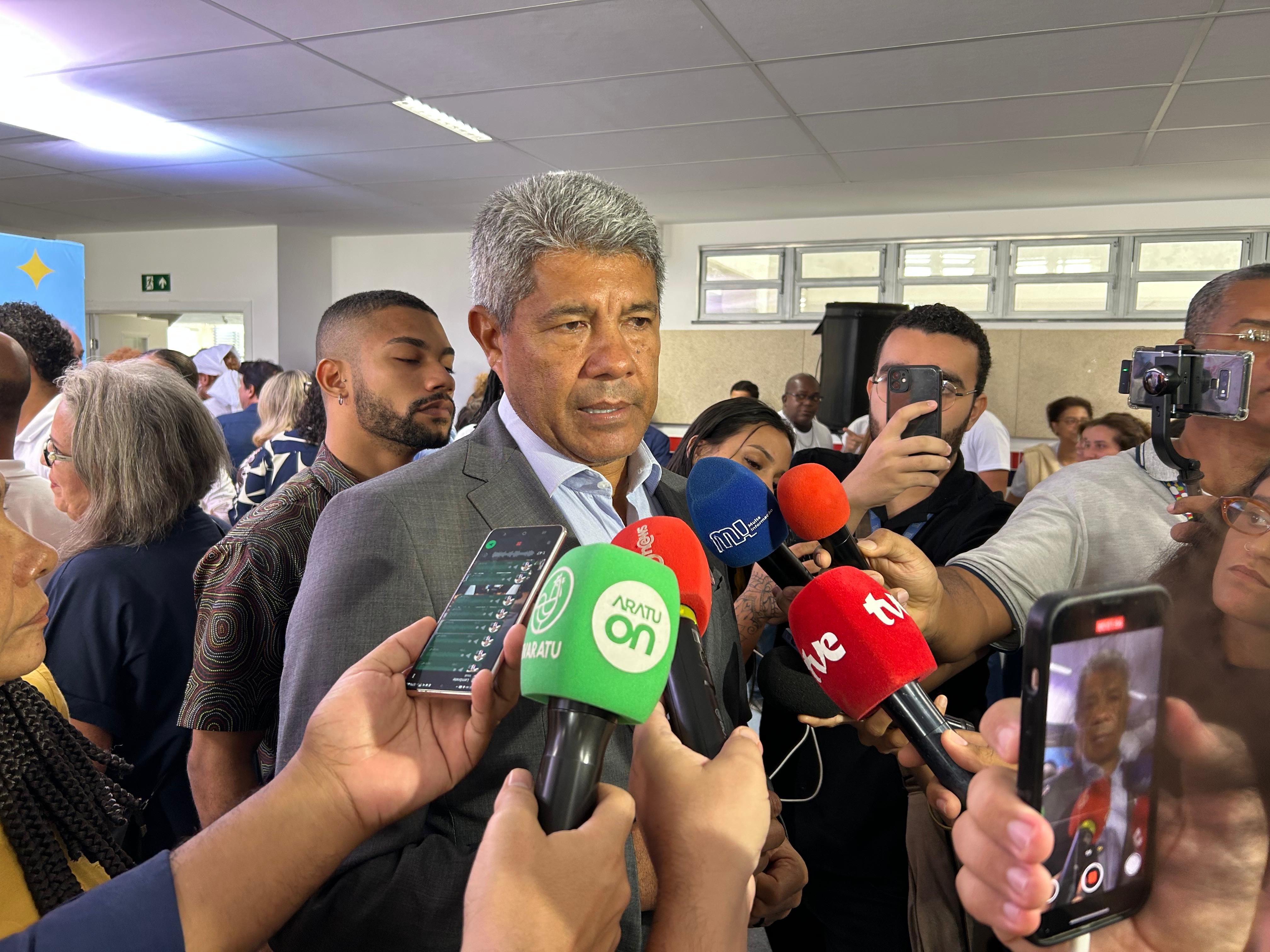 Jerônimo explicou situação sobre Ponte Salvador-Itaparica | Foto: Matheus Caldas/Aratu On