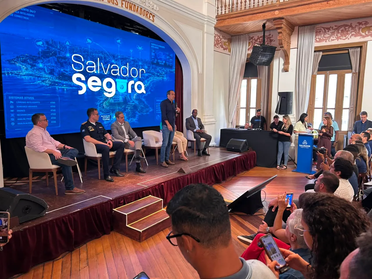 Salvador terá rede integrada de câmeras com uso de IA para ampliar segurança