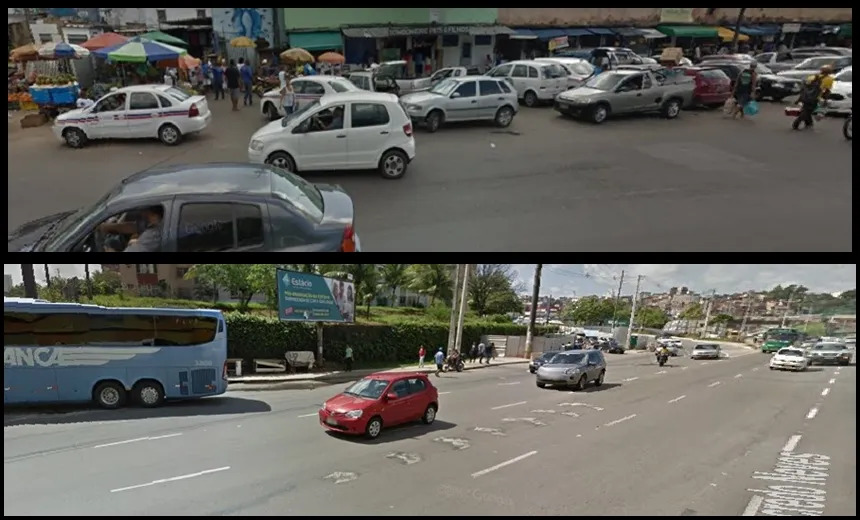 Trânsito de veículos é intenso próximo à Rodoviária e do terminal do ferry em Salvador