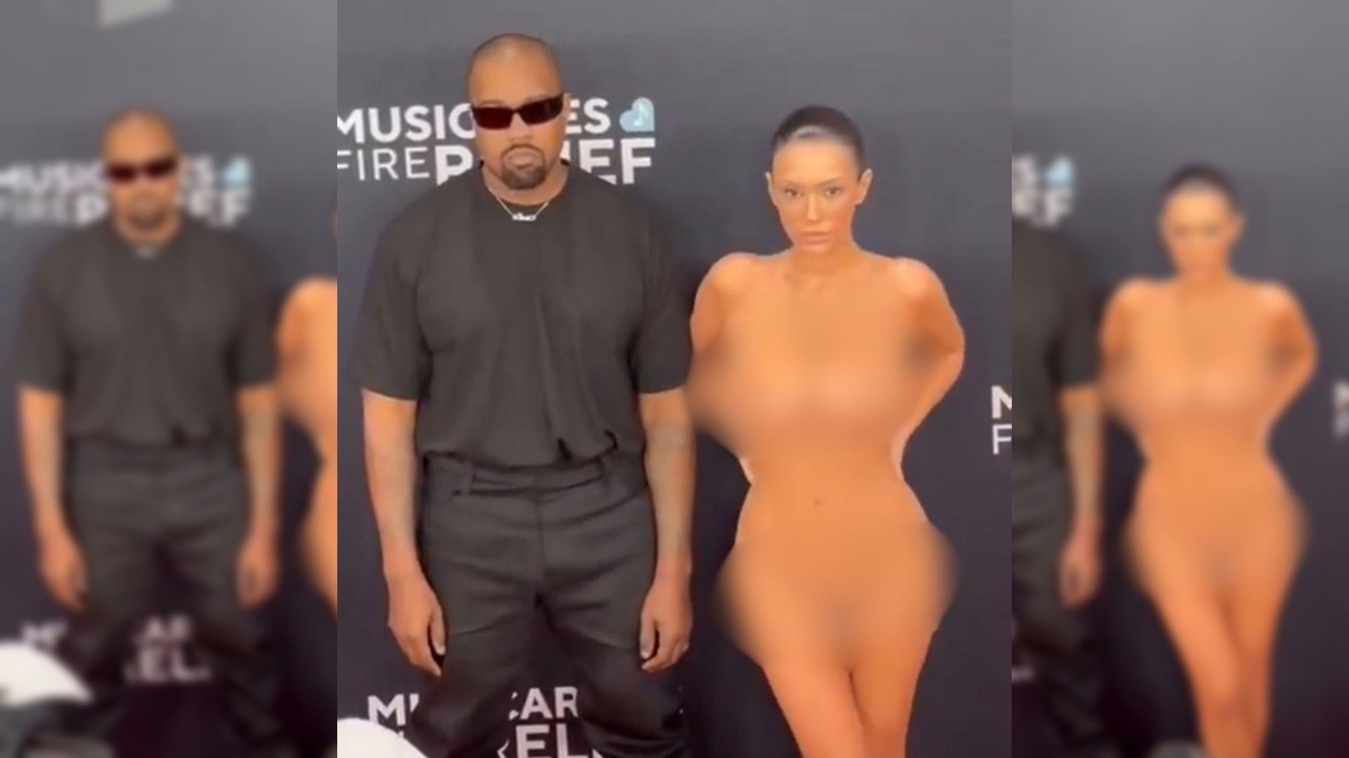 Bianca Censori, esposa do rapper Kanye West, viralizou nas redes sociais. Foto: Reprodução / Redes Sociais