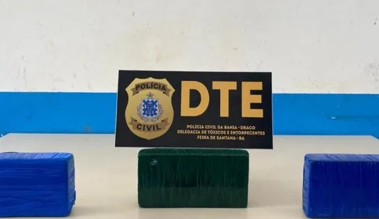 Mulher é presa com três quilos de cocaína na BR-324; droga seria entregue em Salvador 