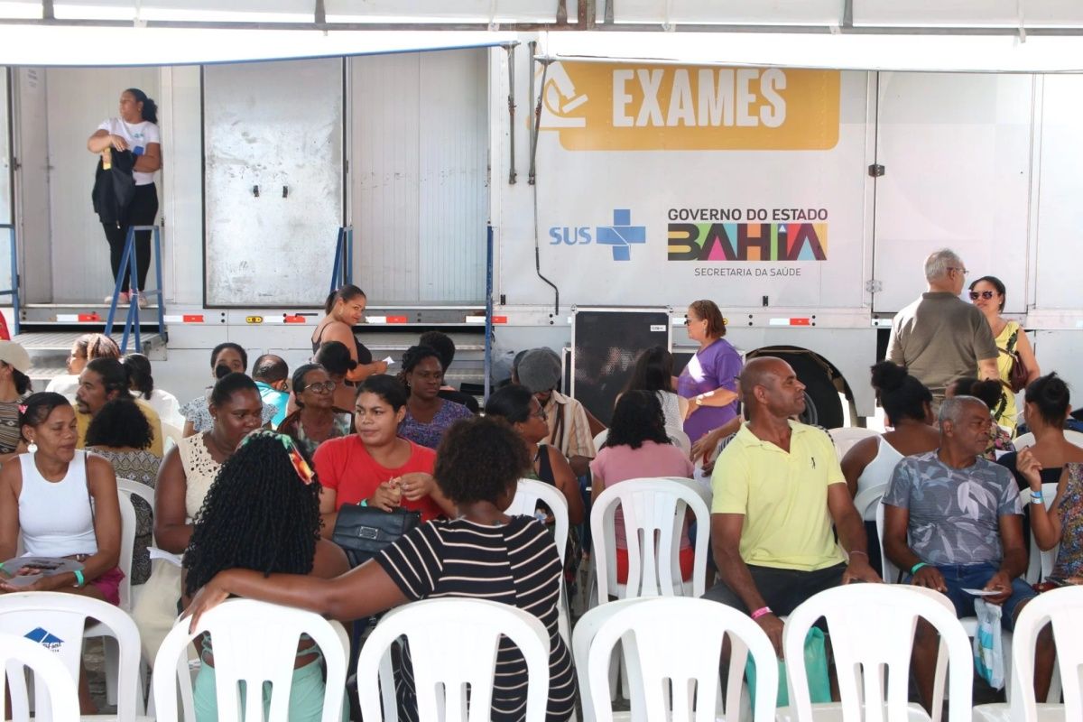Dois bairros de Salvador recebem nesta semana a Feira Sa&uacute;de Mais Perto que leva leva exames e consultas gratuitos para a popula&ccedil;&atilde;o. Foto: Leonardo Rattes/GovBA