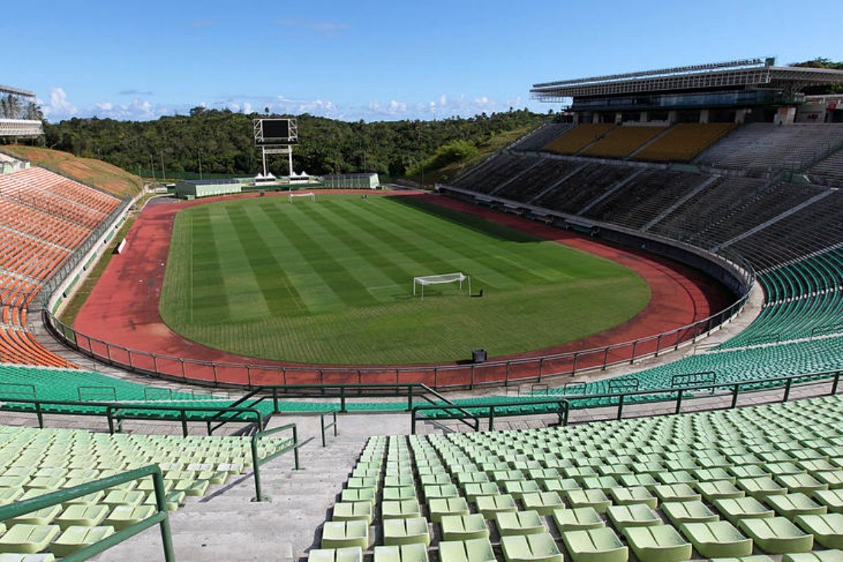 Estádio de Pituaçu deve ter retomada gradual de público em 2026. Foto: GovBA