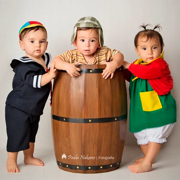 Bebês vestidos de Chaves é o ensaio que você precisa ver hoje