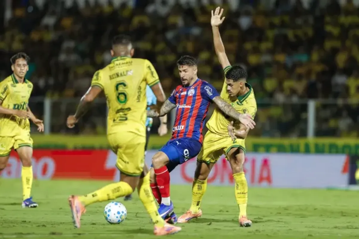 Bahia venceu o Mirassol por 2 a 1, de virada, no primeiro turno do Brasileir&atilde;o. Foto: Reprodu&ccedil;&atilde;o
