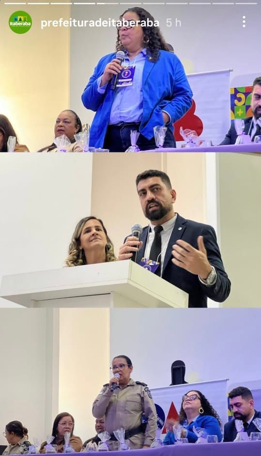 stories do evento postado pela prefeitura de Itaberaba